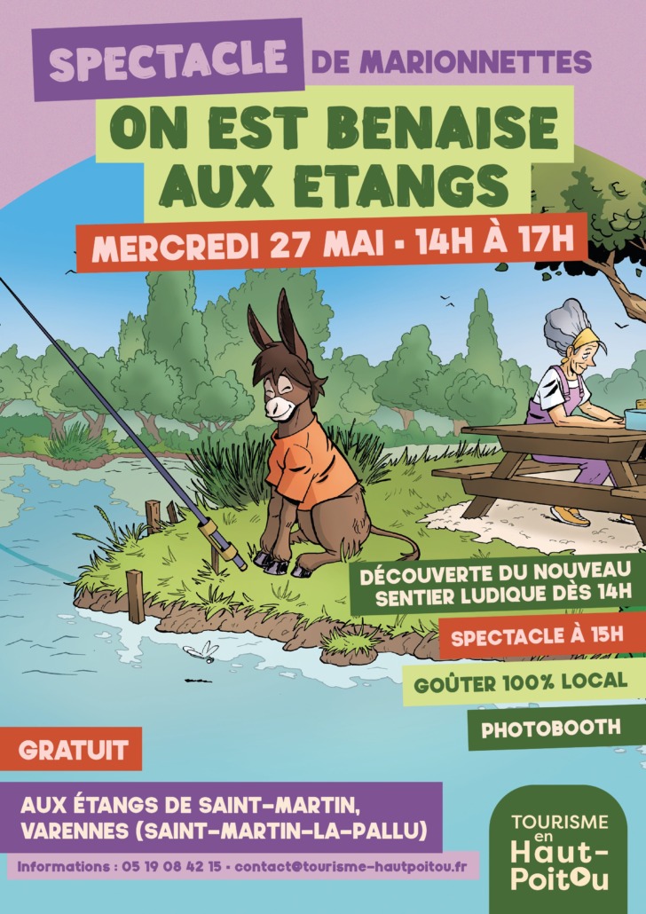 affiche spectacle aux étangs de saint martin le 27 mai 2026 à 14h